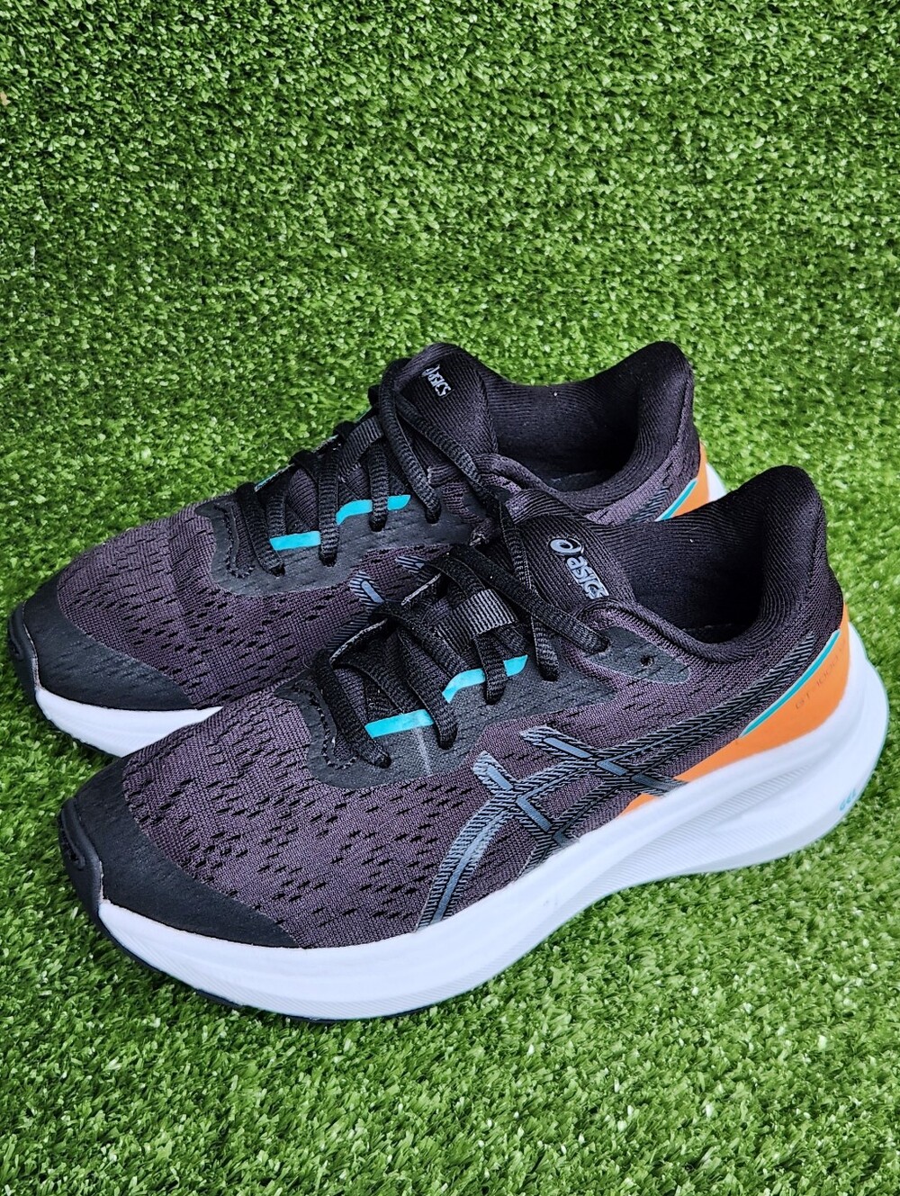 Asics GT-1000 13 Little Kids Boys Size 2.5 Black Running/Walking Sneakers Shoes - Picture 5 of 15